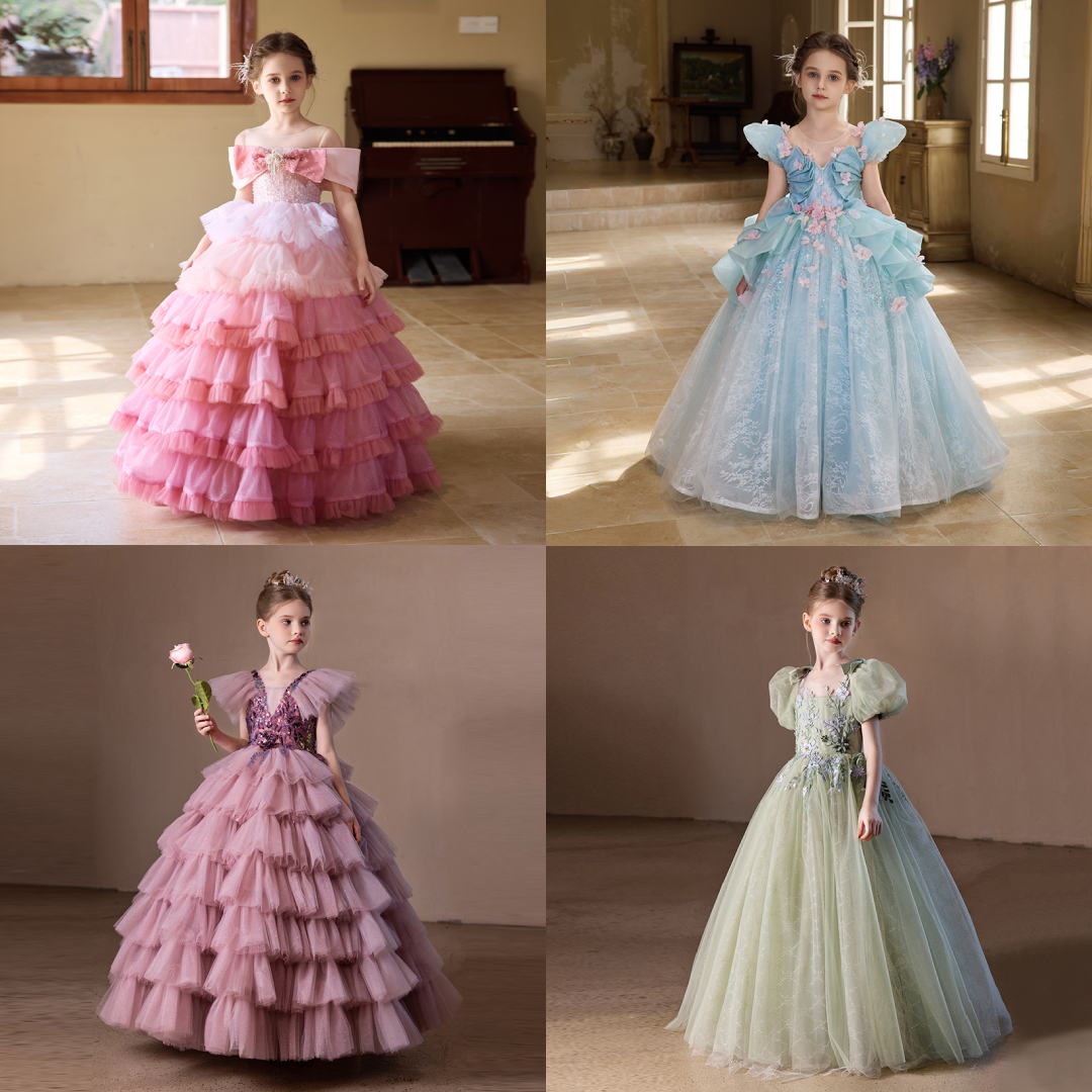 [定制专拍链接]女童礼服钢琴生日走秀花童高端儿童礼服公主裙