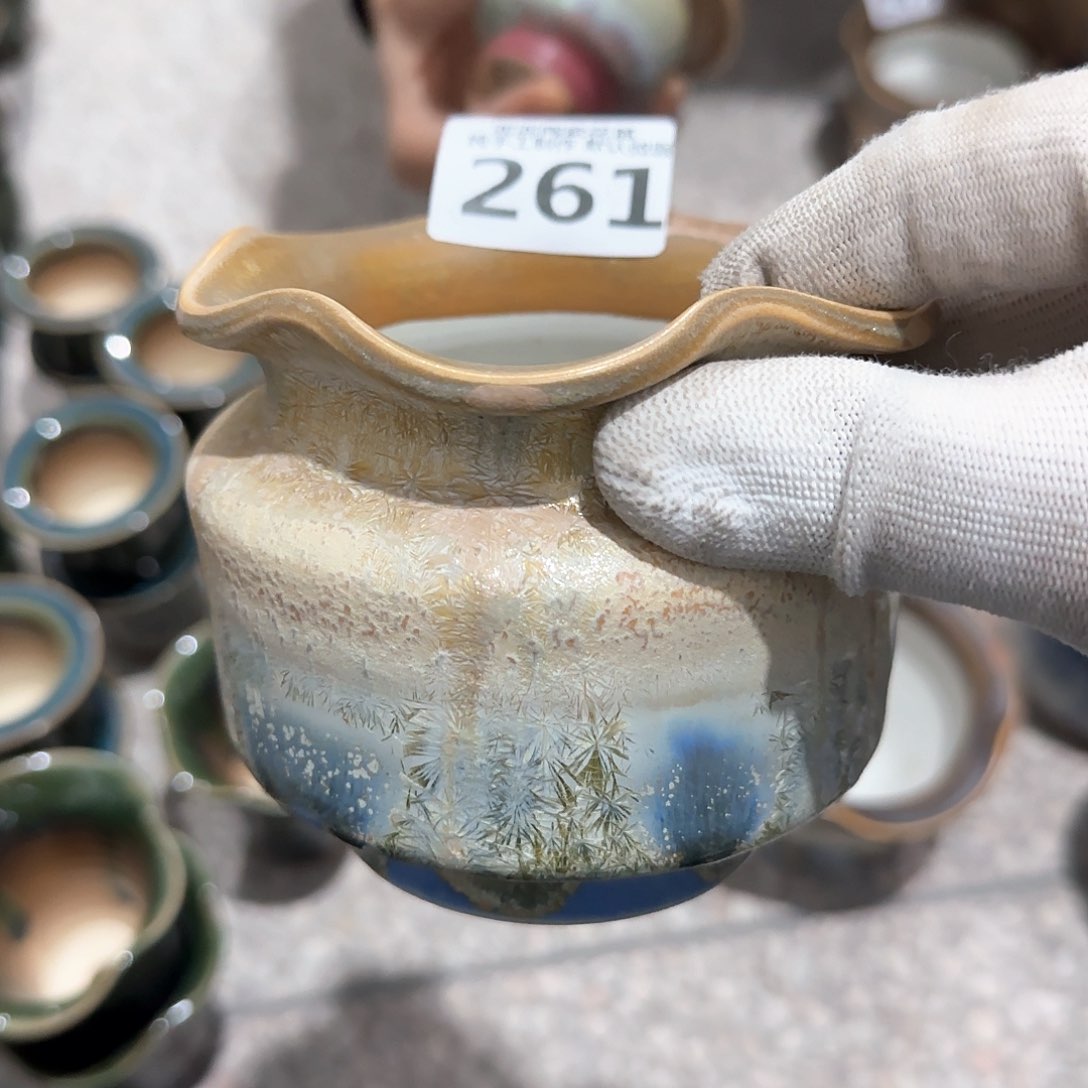 瓷片景德镇手工花盆