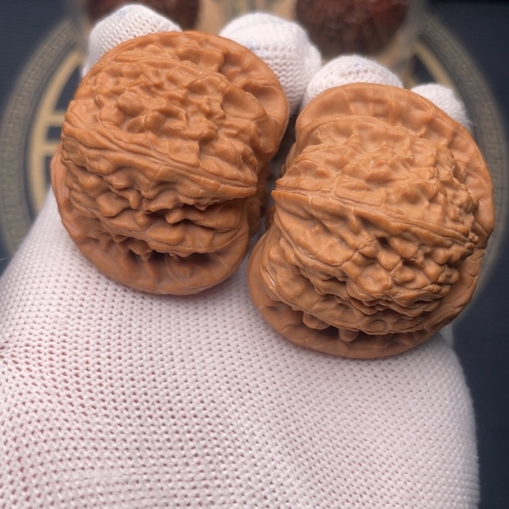 吊坠文玩核桃白狮子