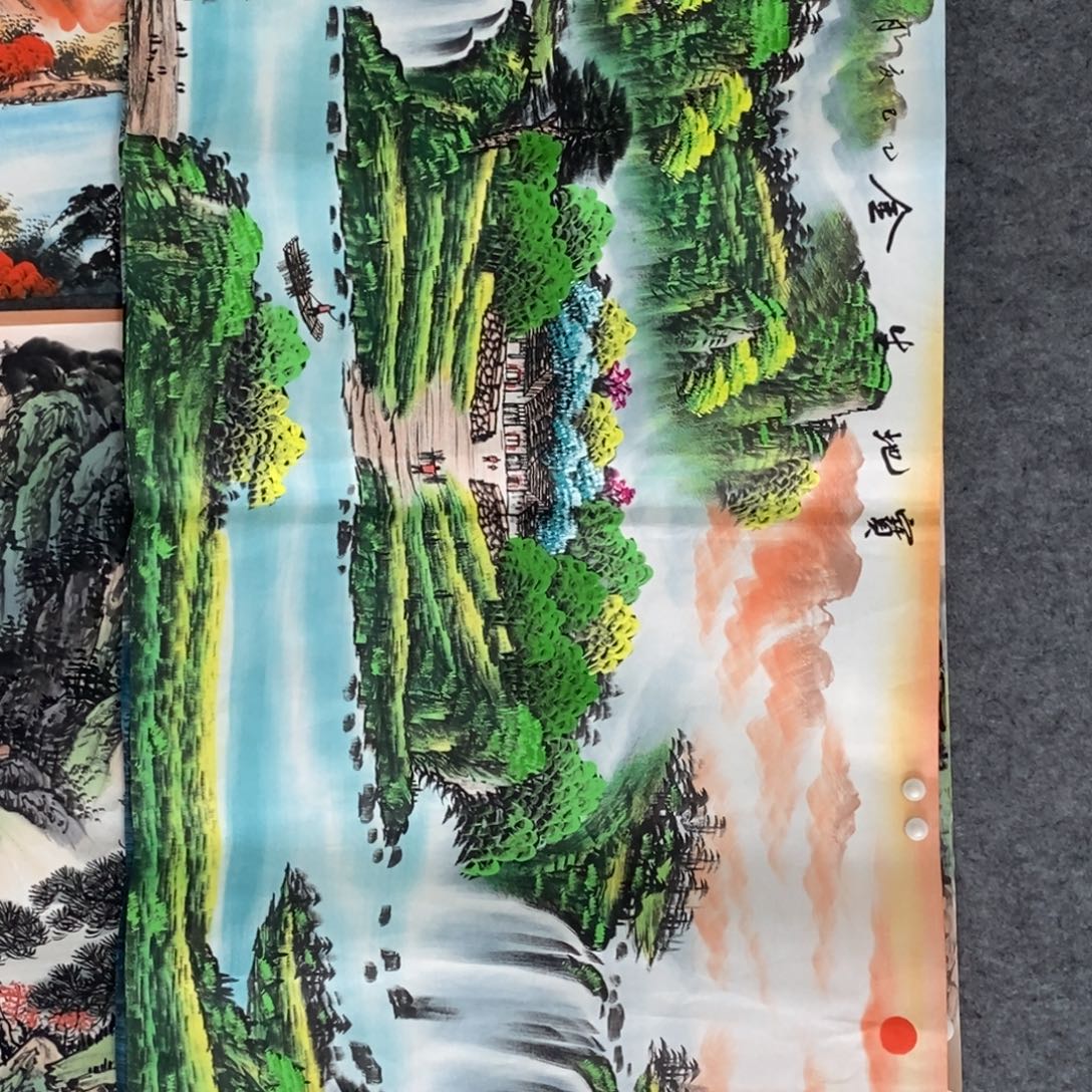 国画六尺精品山水画