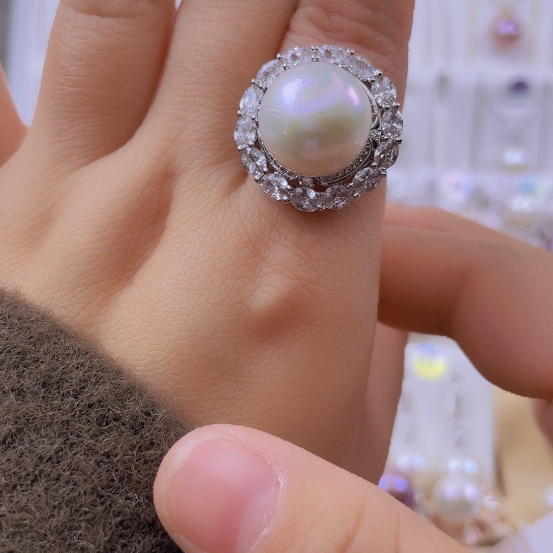 戒指未镶嵌淡水珍珠