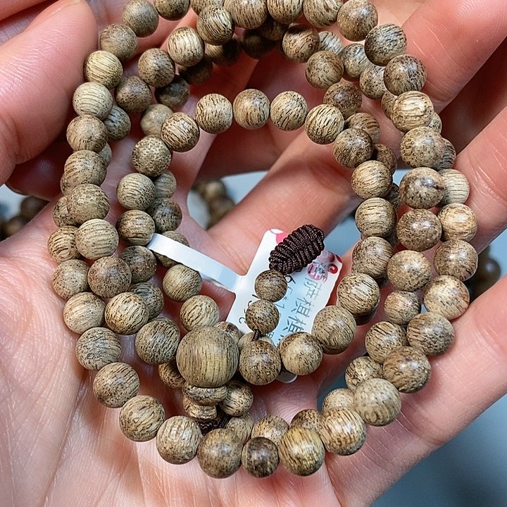 沉香手串天然野沉香菩萨棋0.65，77