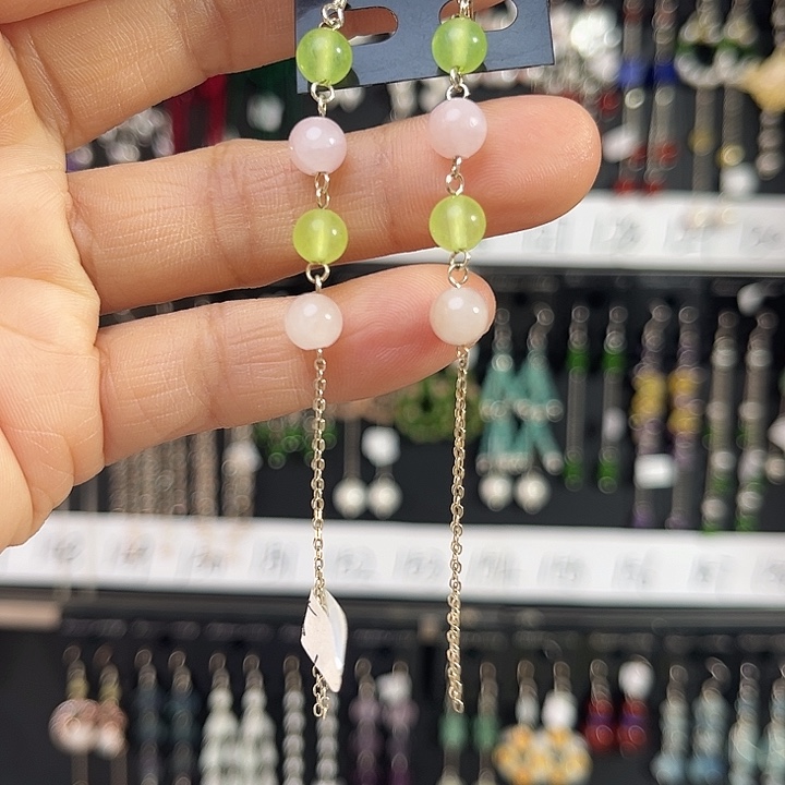 翡翠未镶嵌耳饰5002