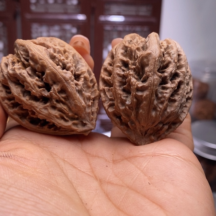 文玩核桃把件核桃71瑕疵阴皮