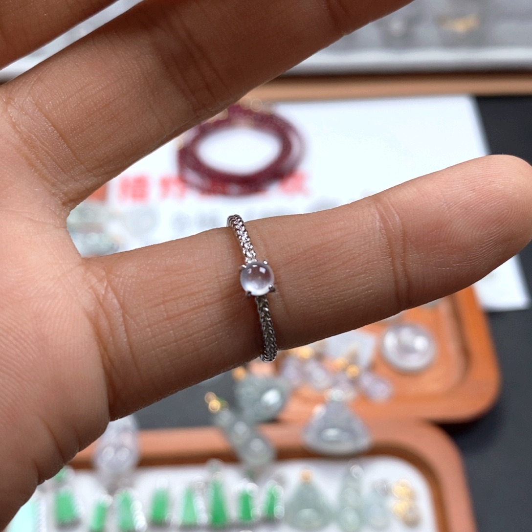 颈饰银S925镶嵌翡翠