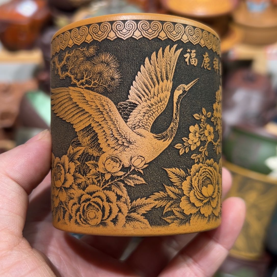 紫砂茶杯宜兴紫砂主人杯