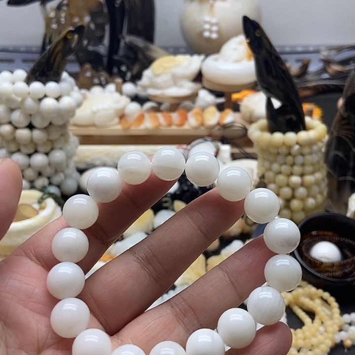 非金属贝壳贝雅轩工艺品玉化亮光1.2单圈