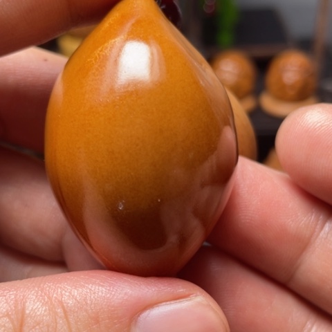 橄榄核把件生命单子鲍鱼竹环穿配3.7左右