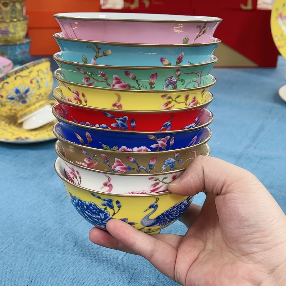 【闪购商品】骨瓷4.5英寸10混。。。。。。。。