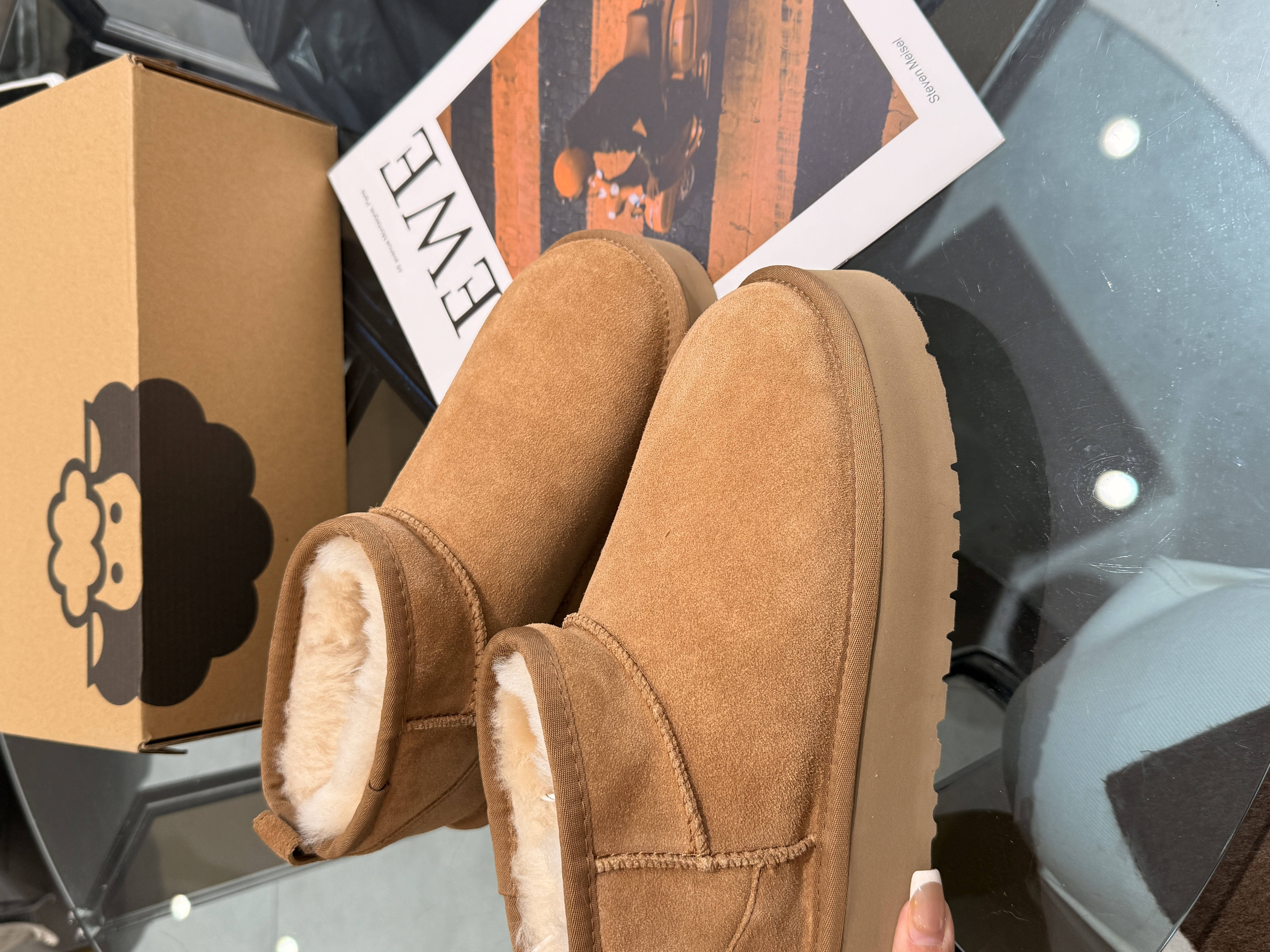 2025新款保暖厚底防滑套筒冬季时尚雪地靴靴子短筒