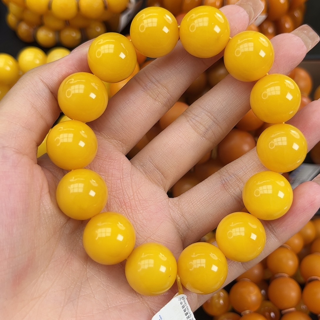 未镶嵌琥珀手串蜜蜡