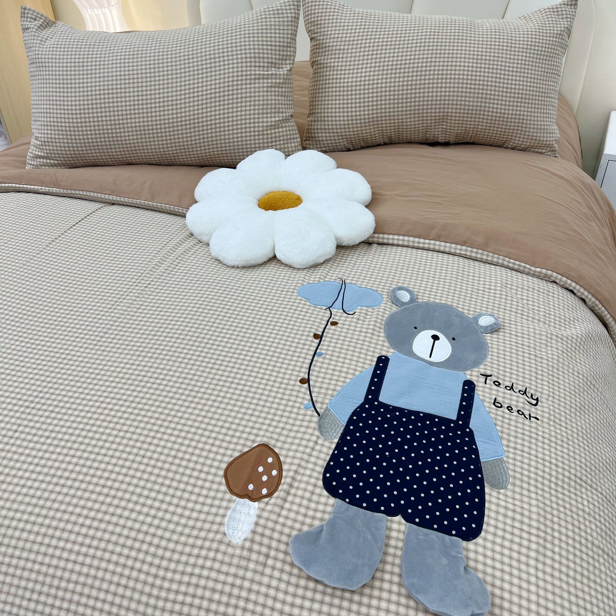 【全棉双层纱被子—出口日韩】婴儿四季被全棉单人被纯棉亲肤双人被