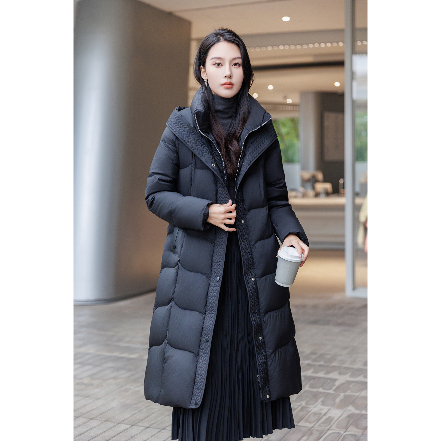 【新款轻奢90鸭绒】2025新款休闲韩版女款羽绒服E076-ZY