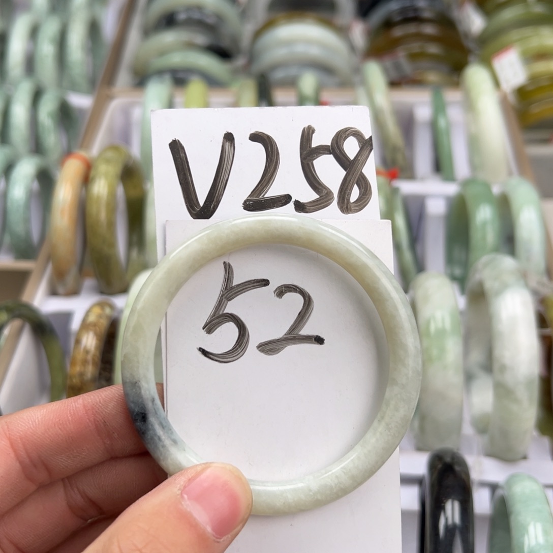 岫玉手镯未镶嵌天然岫玉微瑕