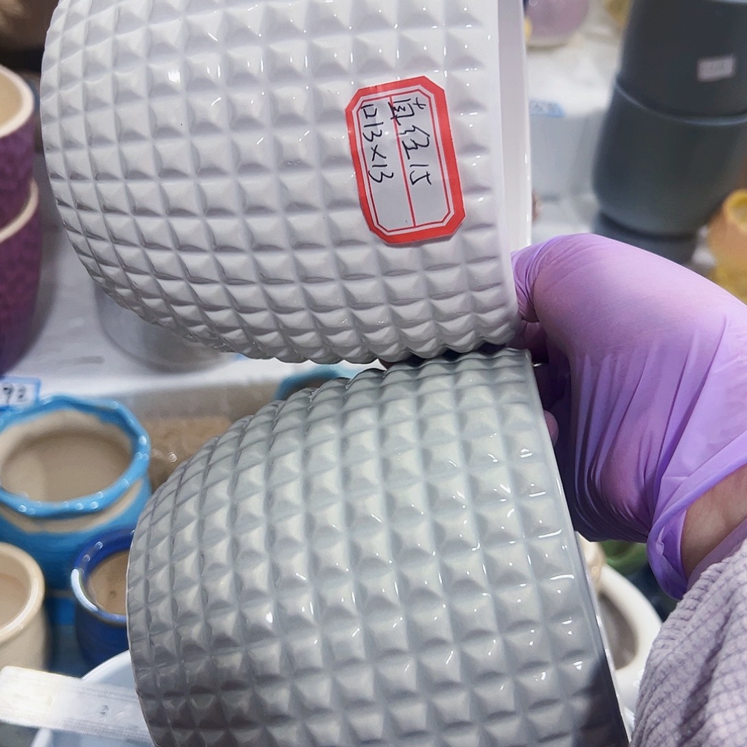 有孔外贸尾单陶瓷花盆凑单10米包邮