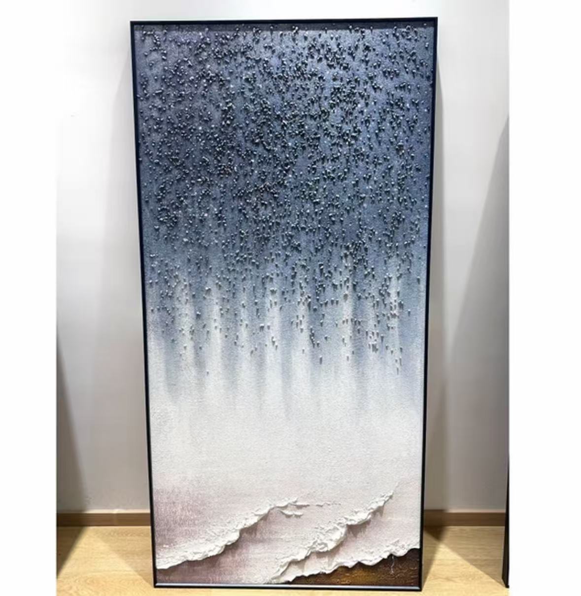 YH03星辰大海抽象肌理油画客厅沙发背景墙装饰画