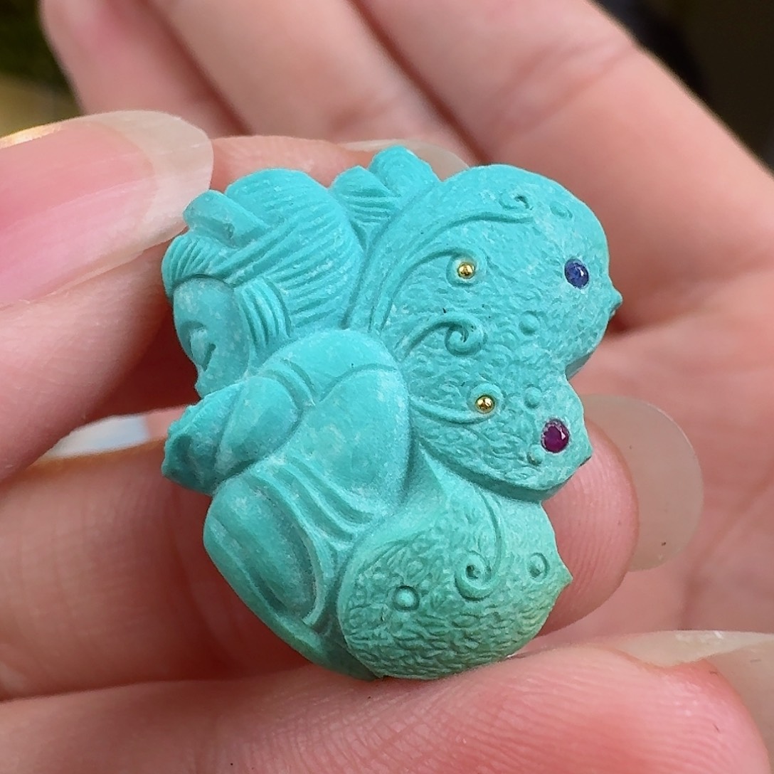 绿松石珠宝奇石未镶嵌