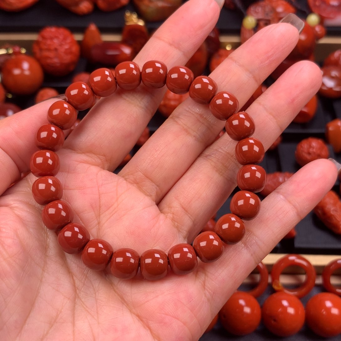 未镶嵌老型手串8mm➕南红玛瑙