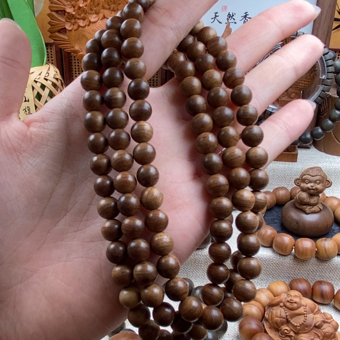 手串/手链檀香木迈索尔，老山檀香，奶香08