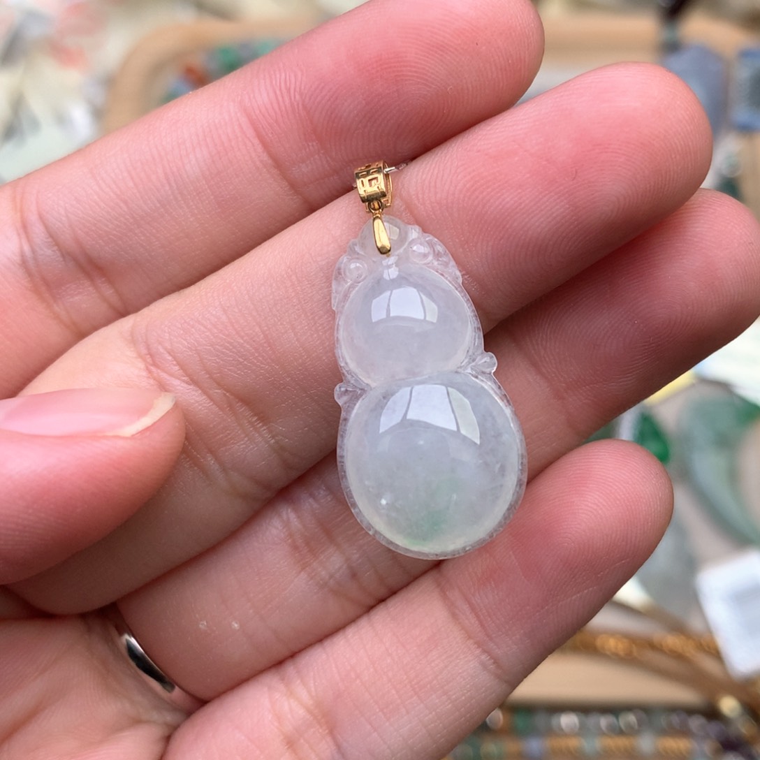 【闪购商品】18K金镶嵌挂件翡翠一