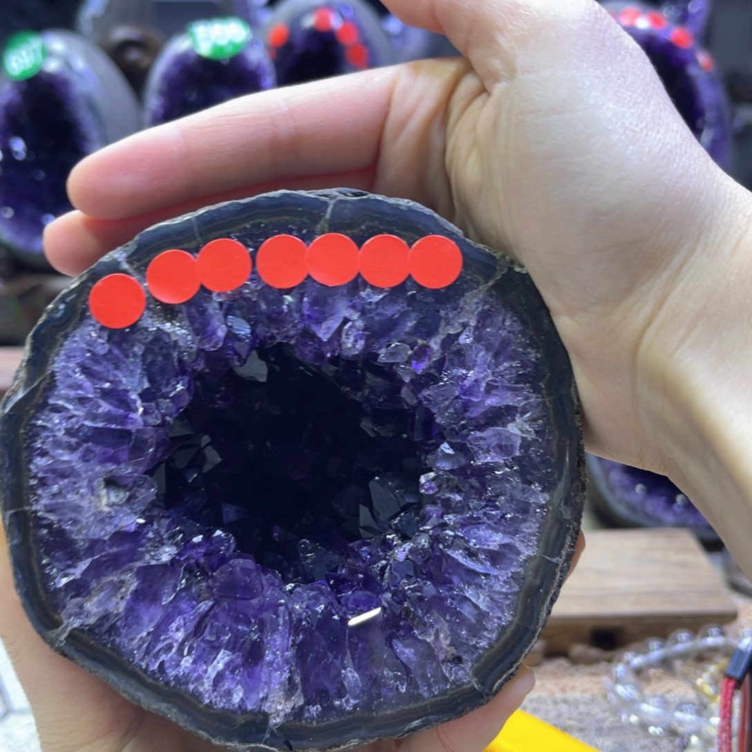 紫晶摆件未镶嵌紫水晶