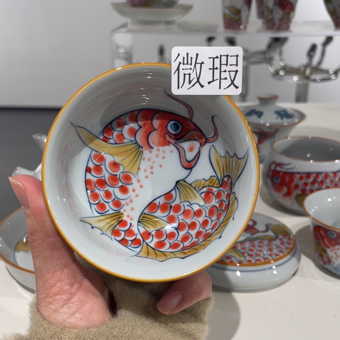 微瑕釉下彩纯手绘