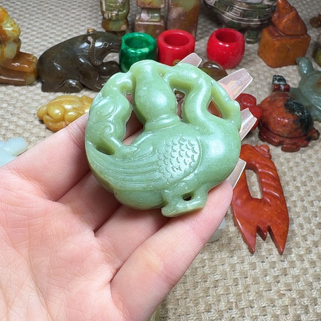 白玉菩提吊坠挂件