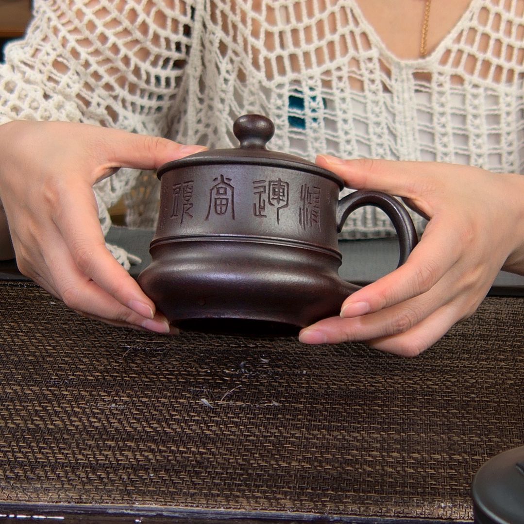 茶杯紫砂高货放漏