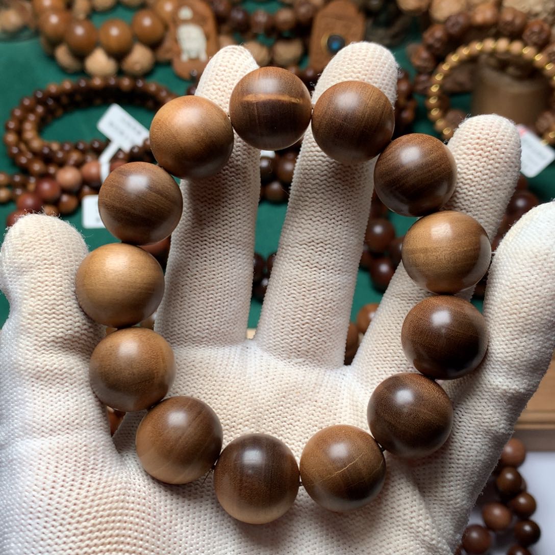 檀香木手串/手链老山檀香1.8瑕疵