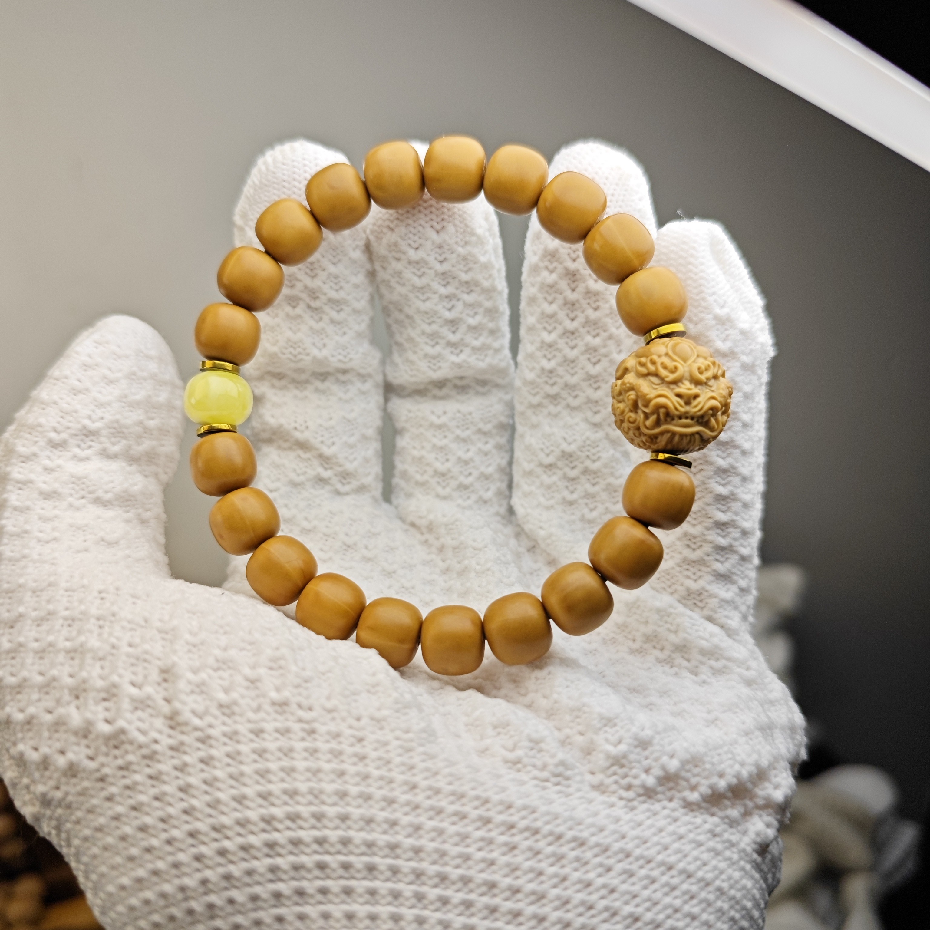 【微瑕猴头老型】➕素手串唐狮（可直播间自选）文玩猴头