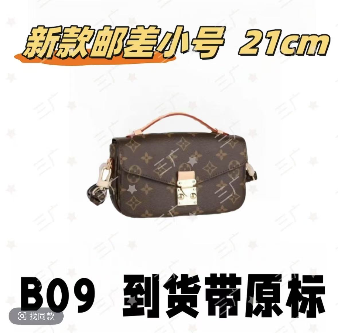 B09 新款邮差小号 21cm 【轻奢高仿国货】【有礼盒】【无需DIY】斜挎包