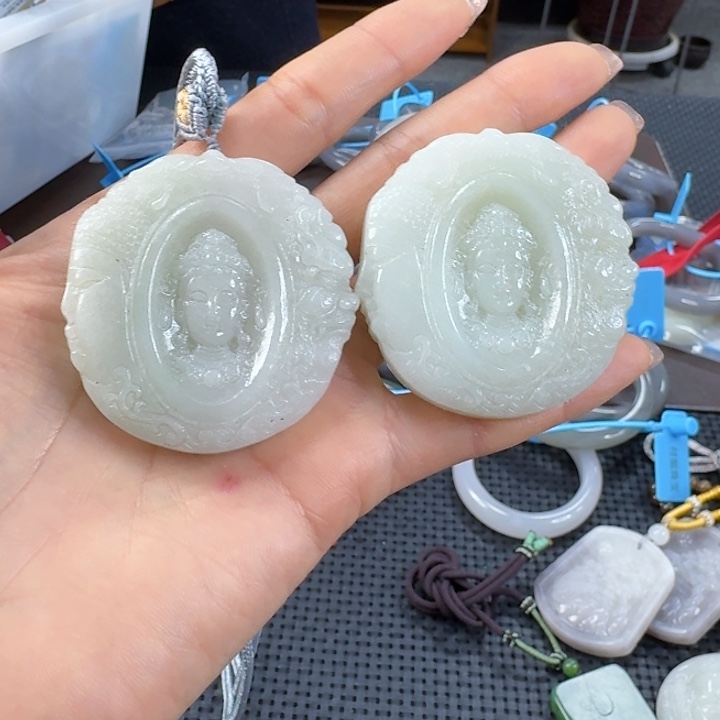 颈饰未镶嵌和田玉发其一