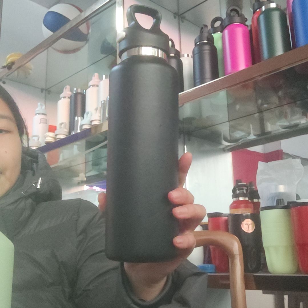316L不锈钢两指开盖保温杯