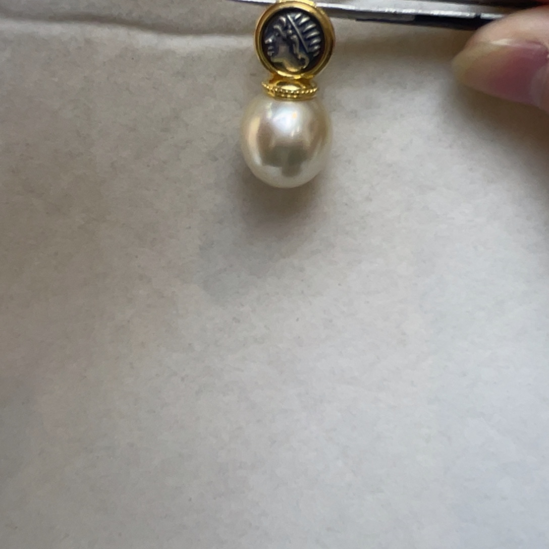 吊坠(不含链)海水珍珠银S925镶嵌