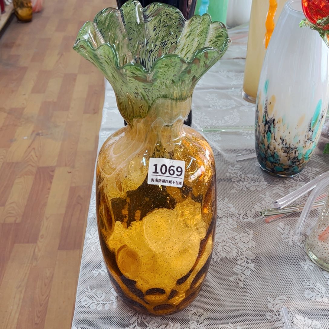 琉璃1069高约37 花瓶家悦美居