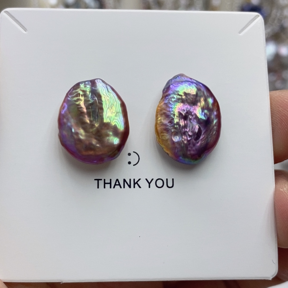 淡水珍珠耳饰银S925镶嵌