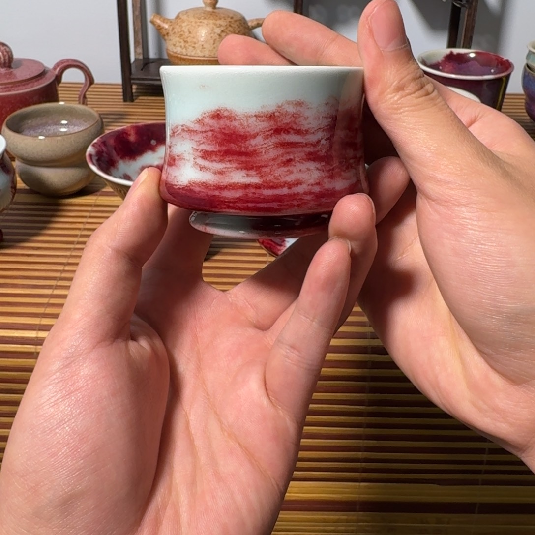 奉***献瓷片钧瓷主人杯66666