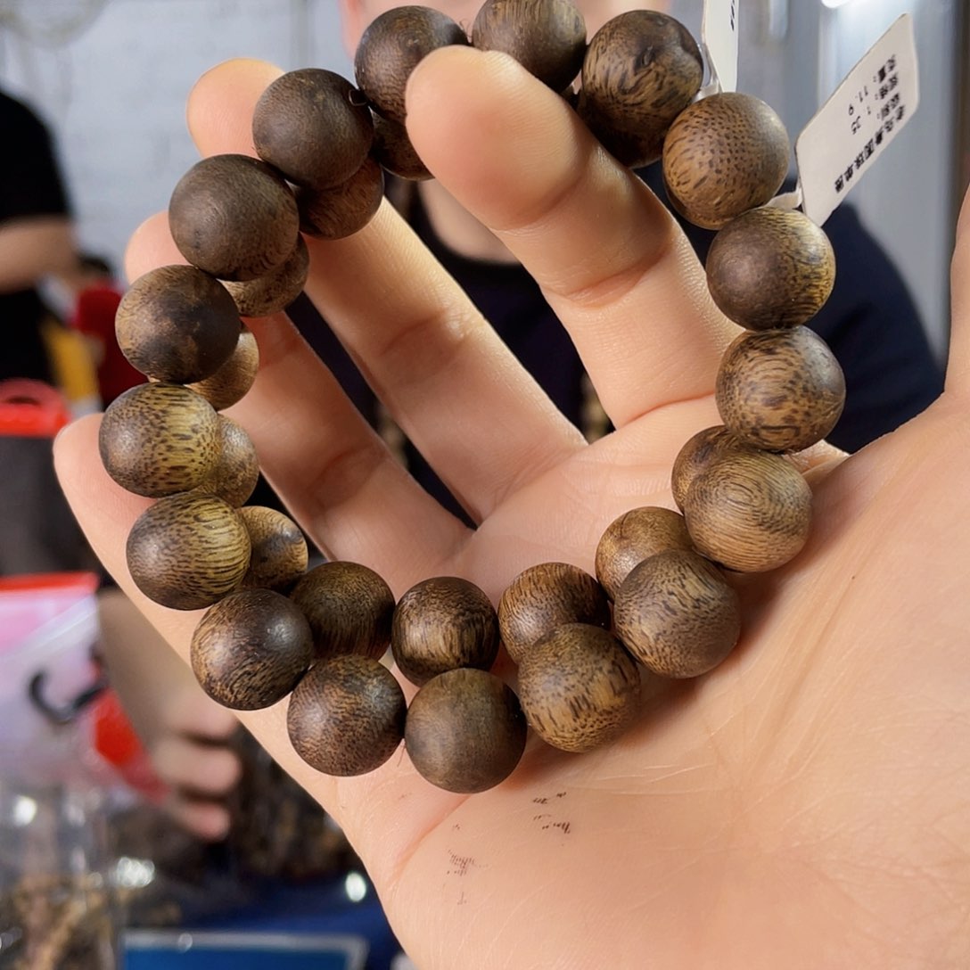 沉香手串棋楠圆珠单圈1.3/11克多样性发一