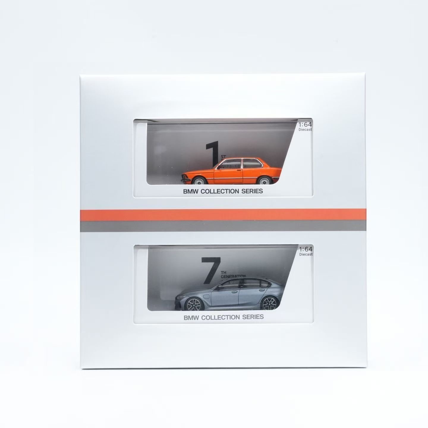 宝马50周年纪念双车套装E21橘色+G28灰色