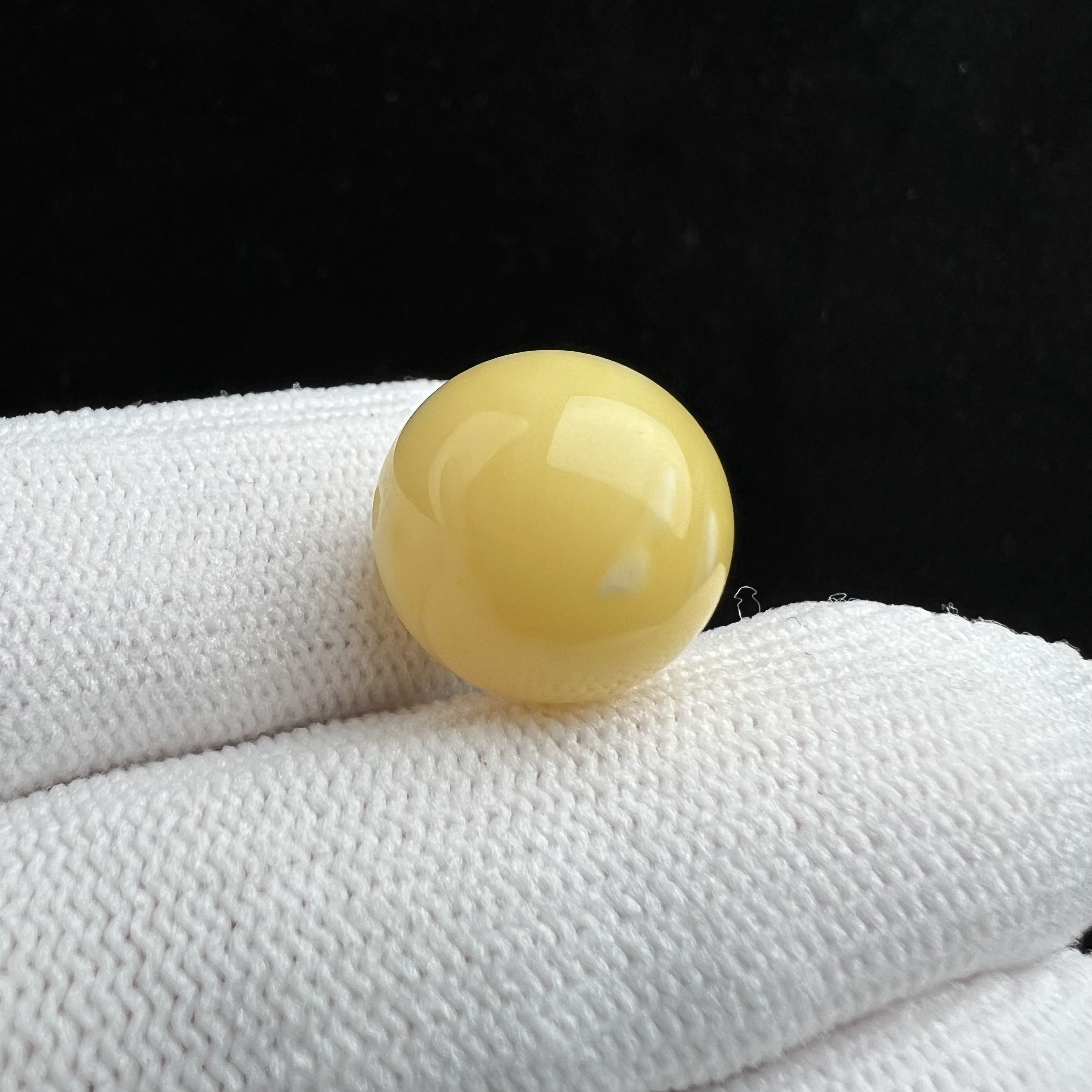 A2129天然蜜蜡圆珠14.8mm支持鉴定假一罚四