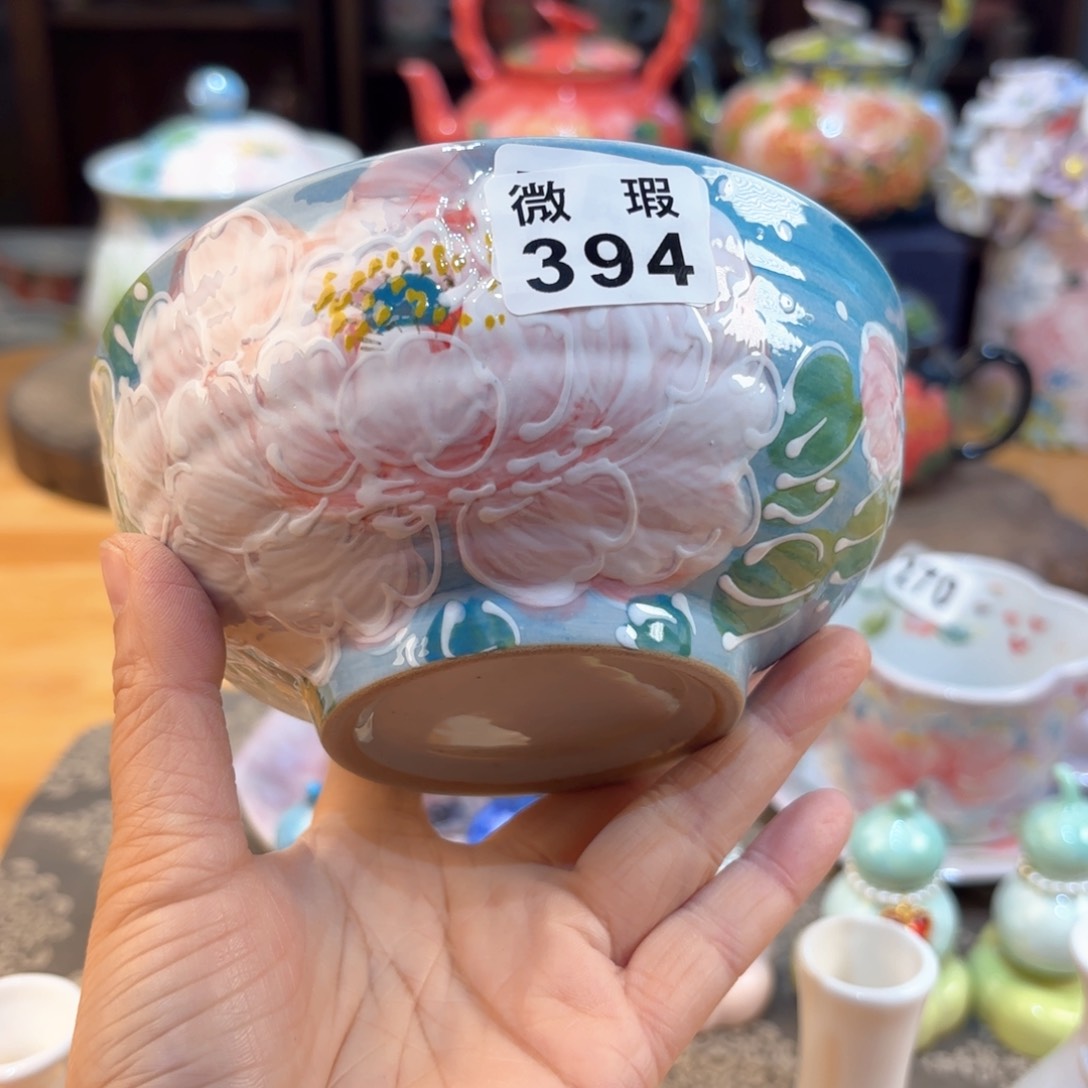 小****?景德镇手绘高温釉下彩陶瓷茶具