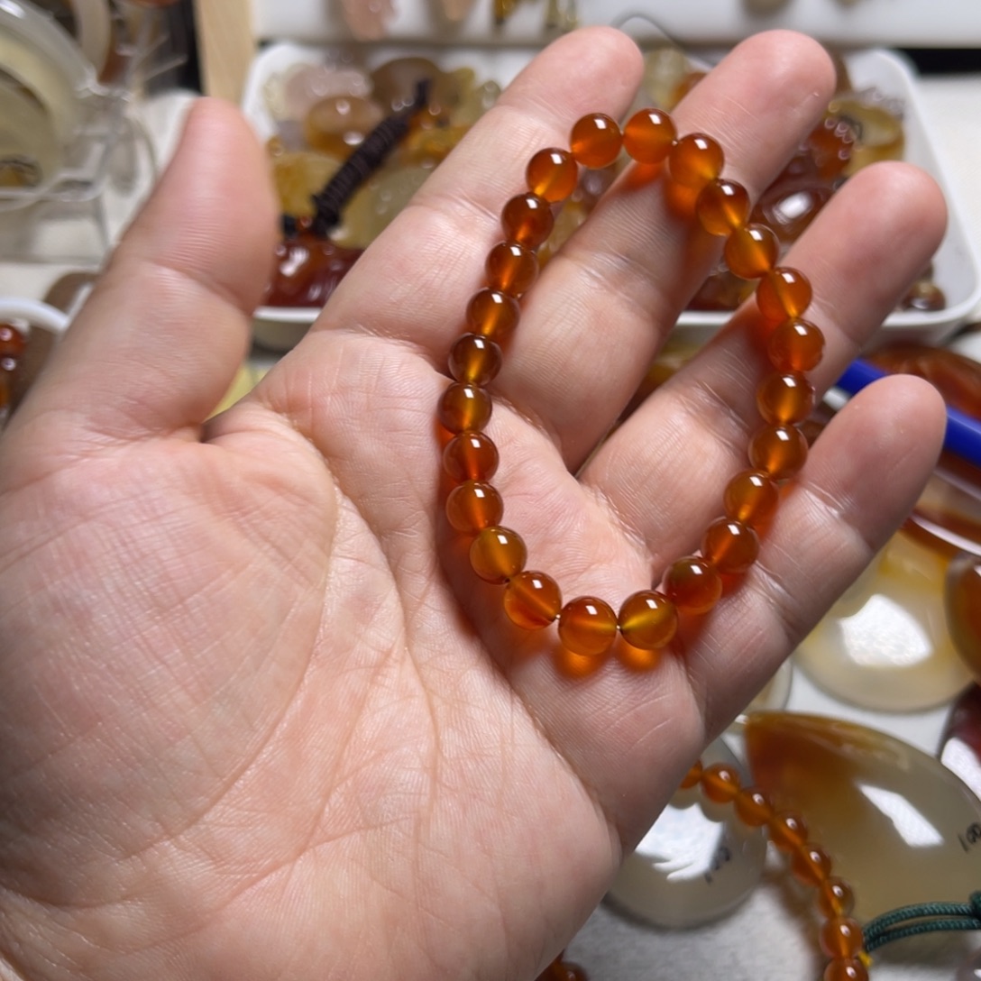 自***香玛瑙/玉髓未镶嵌颈饰004