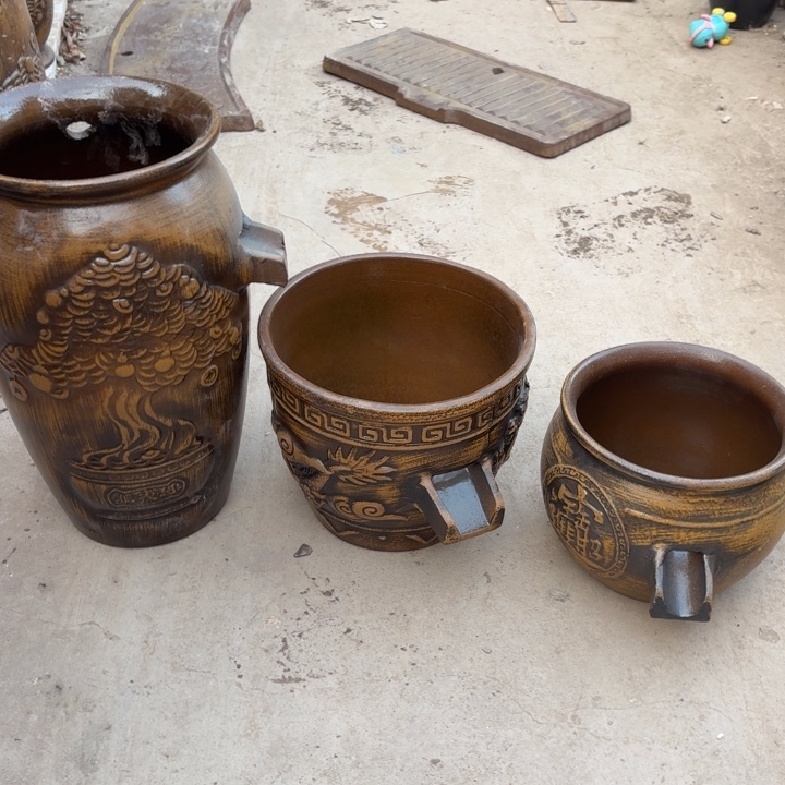 粗陶三个流水21/40，25/21，20/17