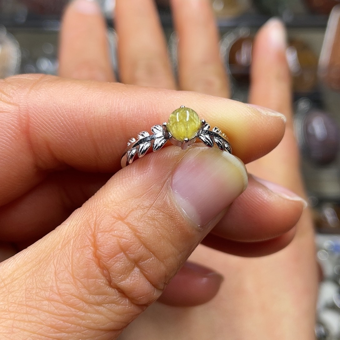 【闪购商品】水晶珠宝半成品银S925镶嵌戒指