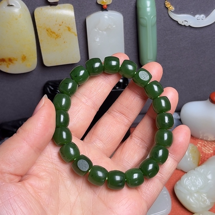 和田玉未镶嵌手链