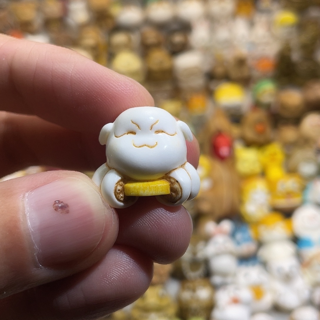 M***非金属鹿角根付八爪鱼
