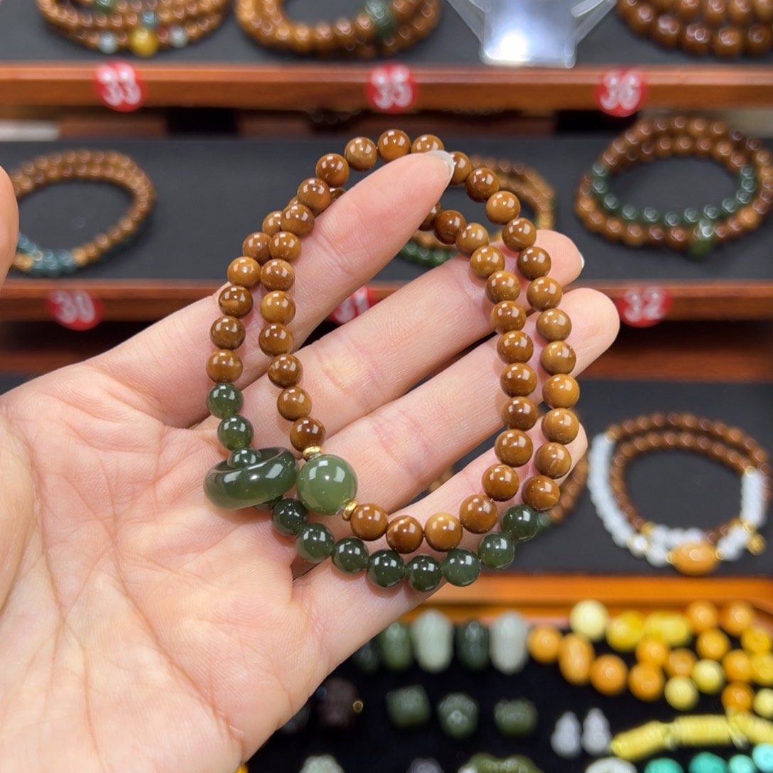 库克手串精品库克双圈➕顶珠0.6