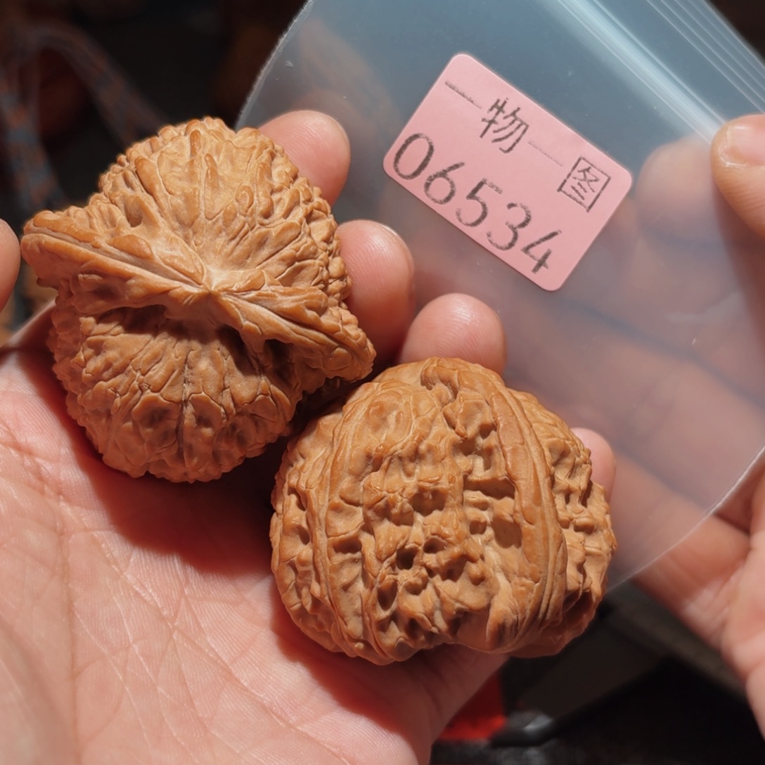 把件文玩核桃白狮子