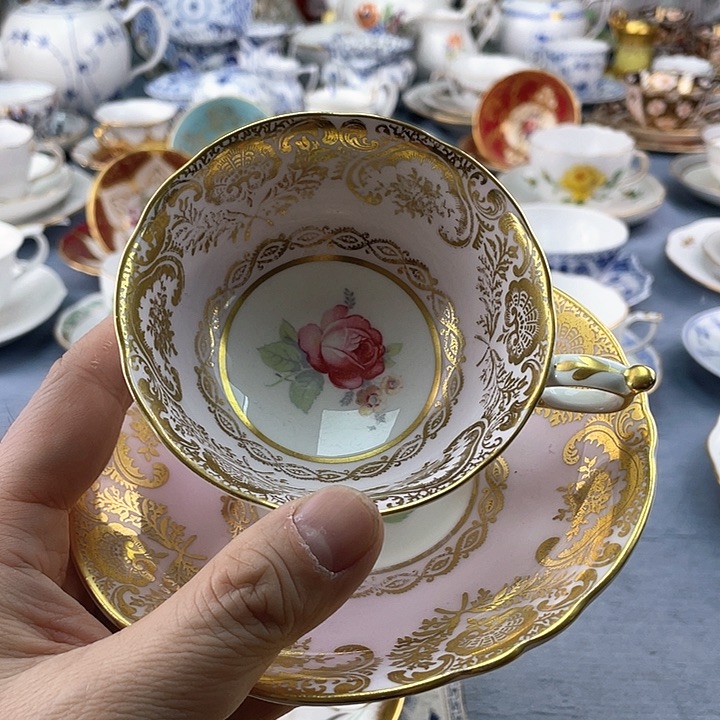 中古海外欧瓷盘盘子小房子