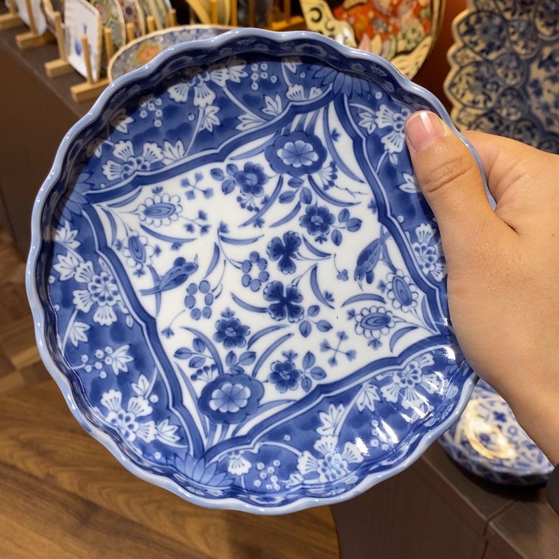 瓷片平盘16 厘米 小杨瓷器陶瓷陶瓷